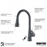 Kadoma Touchless One-Handle Dual Function Sprayer Kitchen Faucet