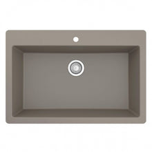 Karran QT-812 Top Mount 33" Large Single Bowl Quartz Kitchen Sink