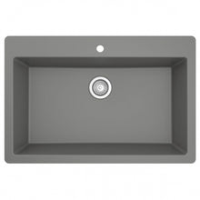 Karran QT-812 Top Mount 33" Large Single Bowl Quartz Kitchen Sink