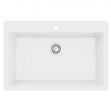 Karran QT-812 Top Mount 33" Large Single Bowl Quartz Kitchen Sink