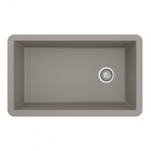 QU-670 Quartz/Granite 32 in. Single Bowl Undermount Kitchen Sink