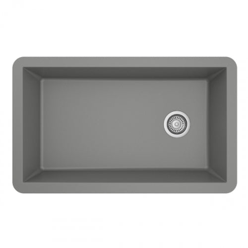 QU-670 Quartz/Granite 32 in. Single Bowl Undermount Kitchen Sink