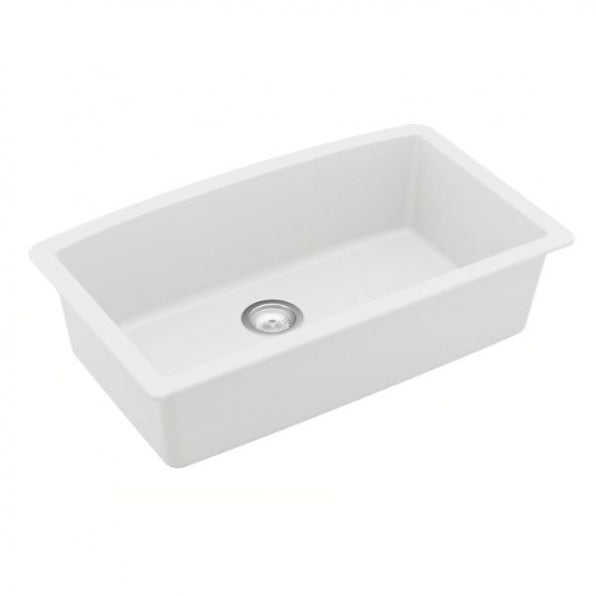 Undermount Quartz Composite 32" Single Bowl Kitchen Sink Kit