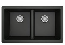 32 in. Double Bowl 50/50 Undermount Kitchen Sink in White with Bottom Grid and Strainer