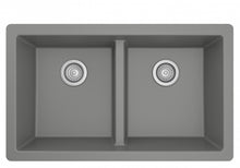 32 in. Double Bowl 50/50 Undermount Kitchen Sink in White with Bottom Grid and Strainer