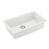 QU-812 Quartz 32.5 in. Large Single Bowl Undermount Kitchen Sink