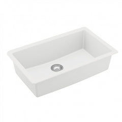 QU-812 Quartz 32.5 in. Large Single Bowl Undermount Kitchen Sink