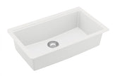 Undermount 32-1/2" Large Single Bowl Quartz Workstation Kitchen Sink