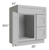 Windsor Designer White with 5-Piece Vanity 30" Grey