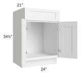 Bradford Designer White with 5-Piece Vanity 24"