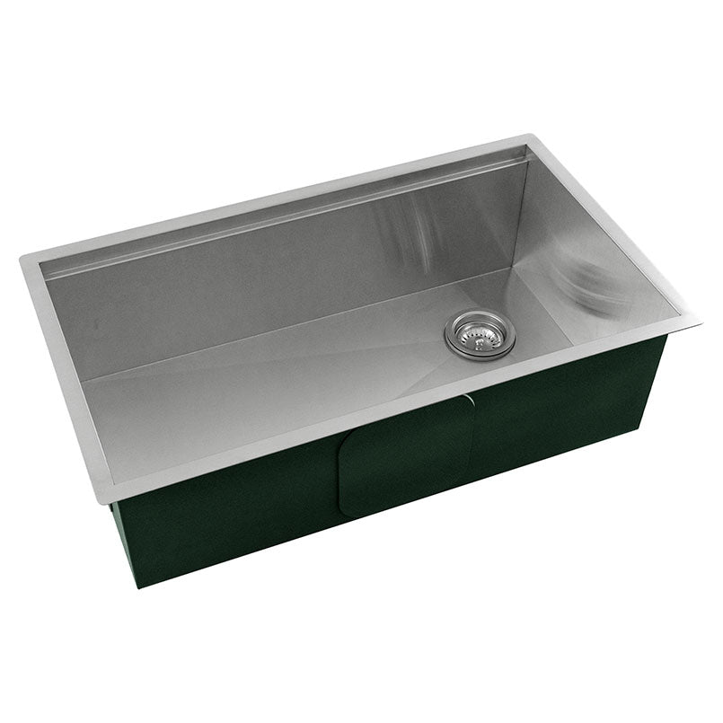 Handcrafted Undermount Workstation Sink 33" 16-Gauge Stainless Steel