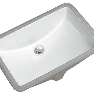 Undermount Vitreous China Vanity Sink-White 19x12
