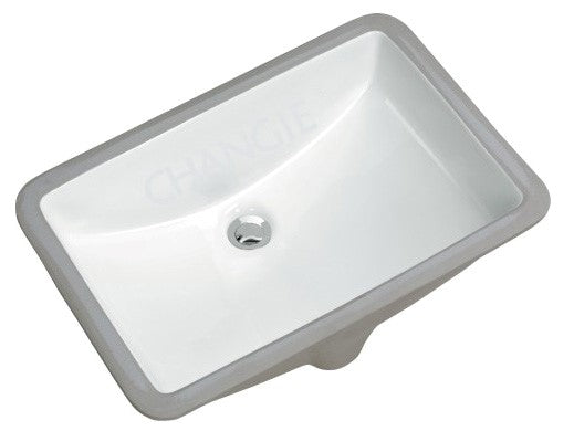 Undermount Vitreous China Vanity Sink-White 19x12