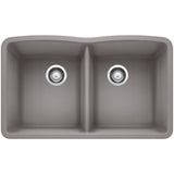 Diamond 32" Undermount Double Basin SILGRANIT Kitchen Sink