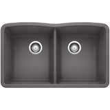 Diamond 32" Undermount Double Basin SILGRANIT Kitchen Sink