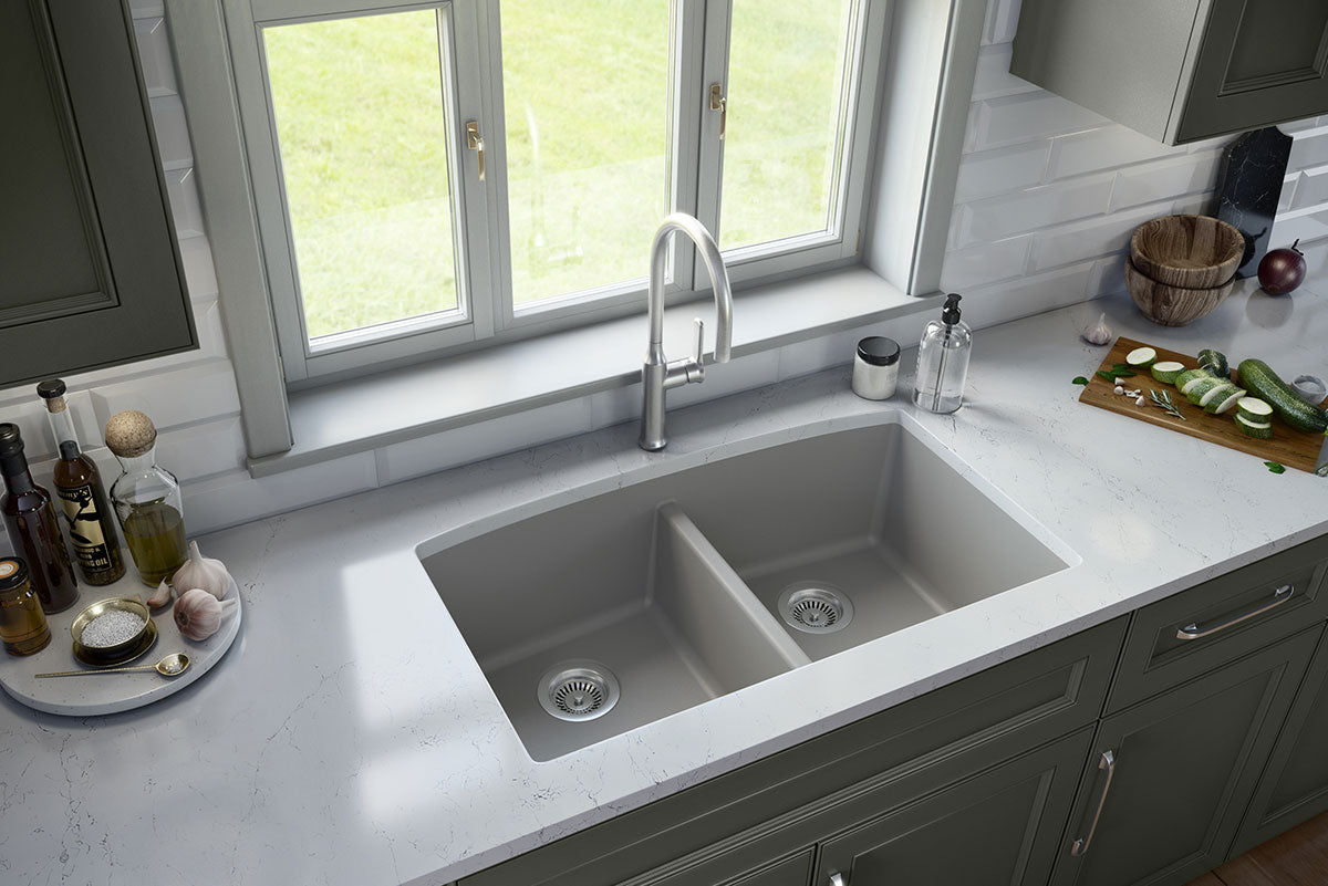 Quartz 50/50 Double Bowl Sink