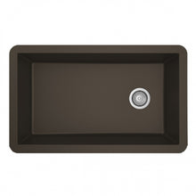Quartz/Granite 32 in. Single Bowl Undermount Kitchen Sink with Bottom Grid and Strainer