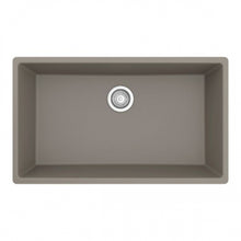 QU-812 Quartz 32.5 in. Large Single Bowl Undermount Kitchen Sink